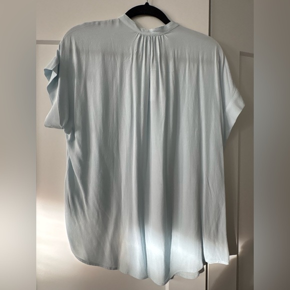 Jcrew Point Sur Short Sleeve Drapey Crepe Popover Blouse, NWT, Size Small - Picture 4 of 5